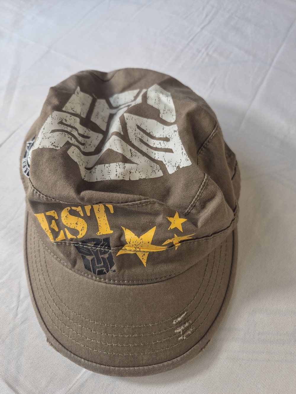 Hasbro Men's Brown Cap with Yellow Star Graphics